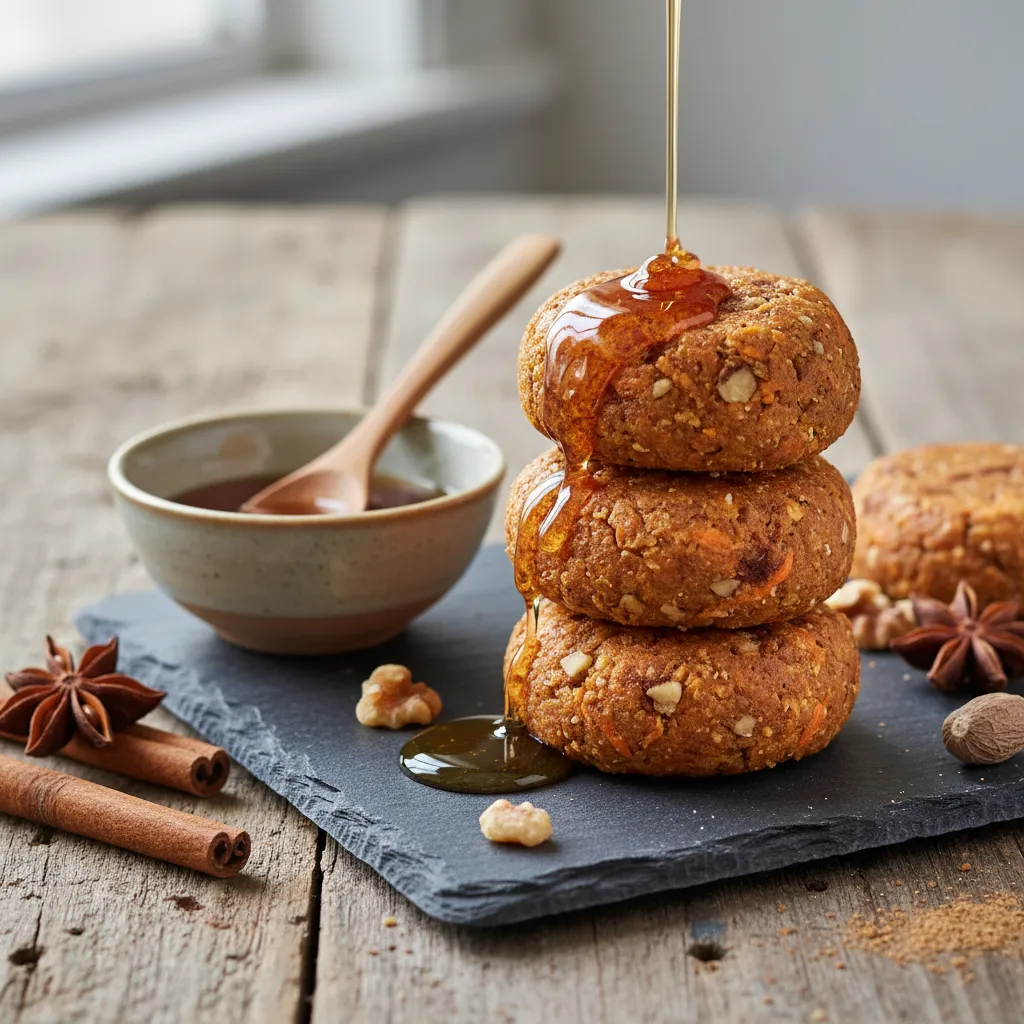 Autumn-Spiced Carrot Cake Energy Bites with Maple Drizzle