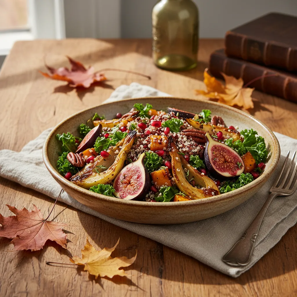 Autumn Infusion: Maple-Roasted Fennel and Fig Quinoa Salad