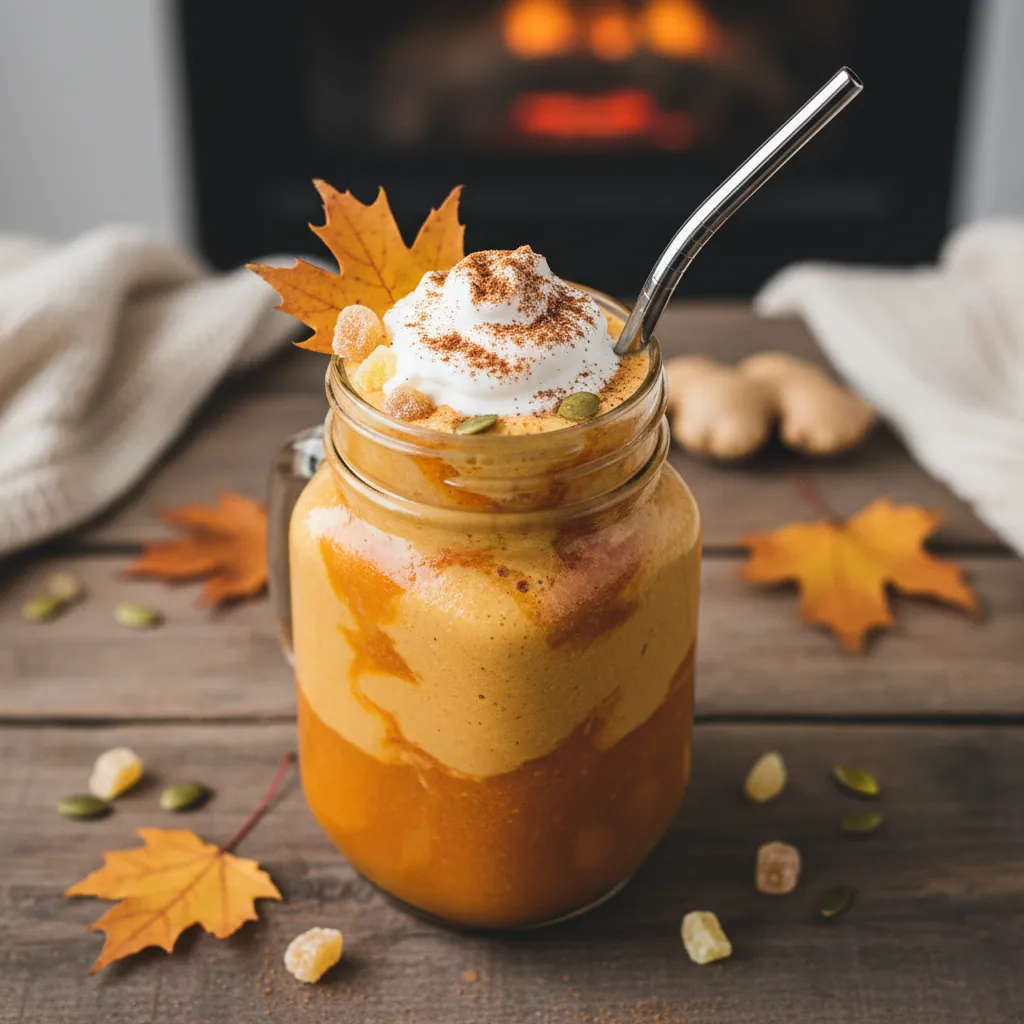 Autumn Pumpkin and Ginger Infusion Smoothie