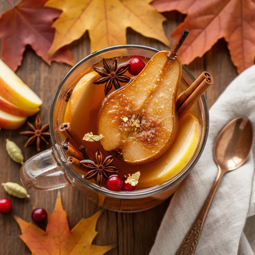 Autumn Spice Chai Infusion with Brown Sugar Pear