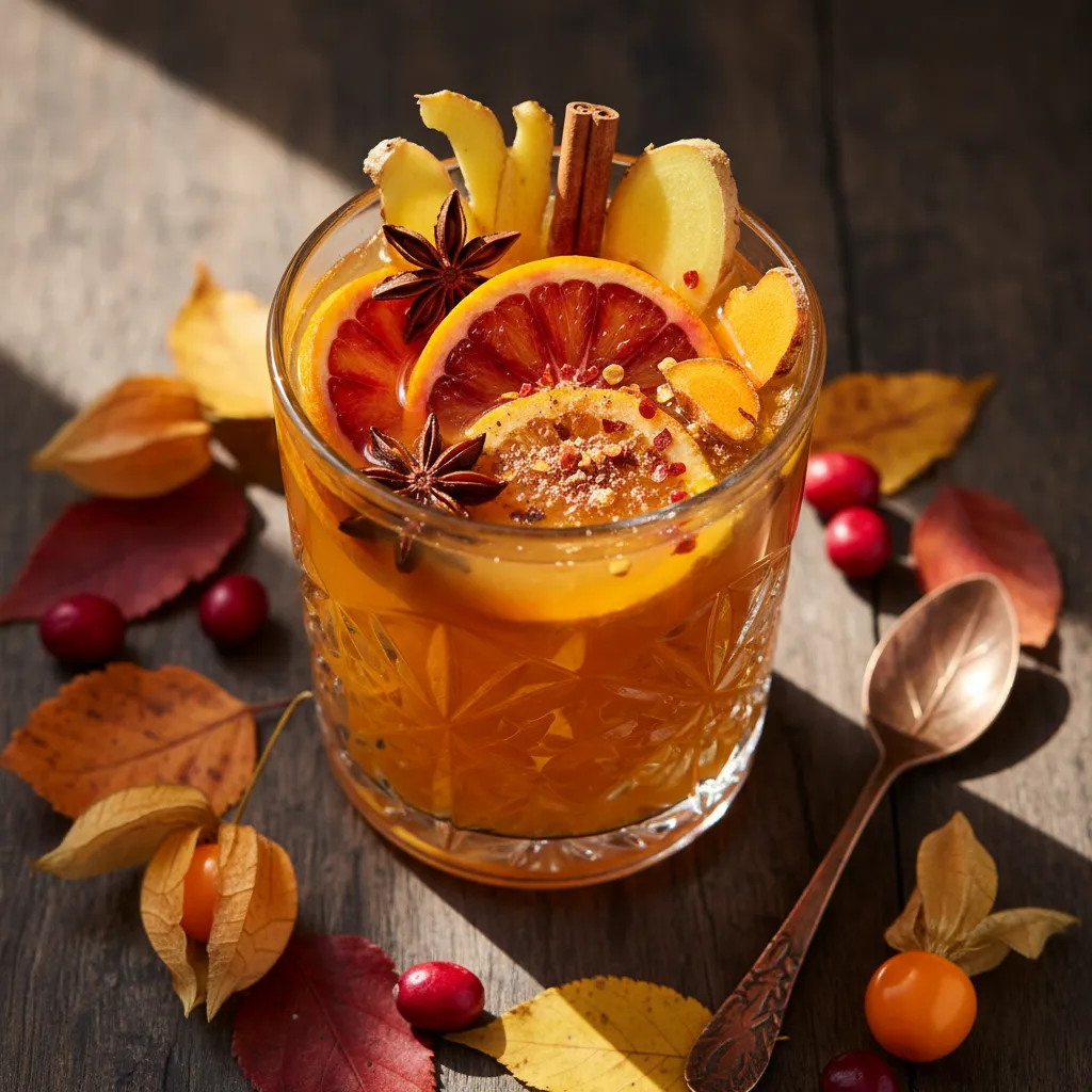 Autumnal Citrus Ginger Turmeric Elixir