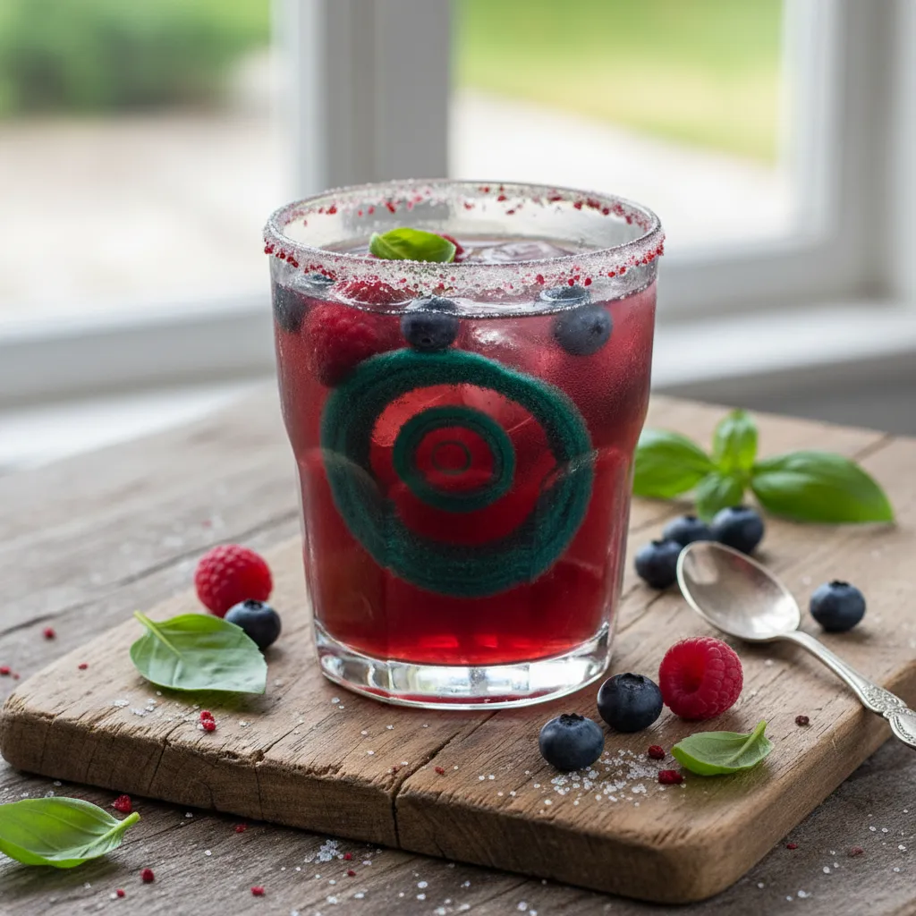 Berry Basil Bliss Infusion with Spirulina Twist