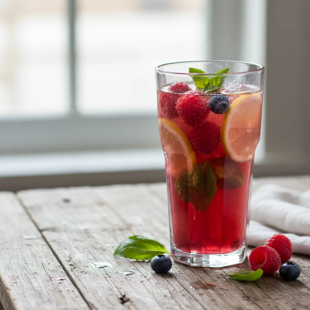 Berry Basil Sparkling Citrus Refresher