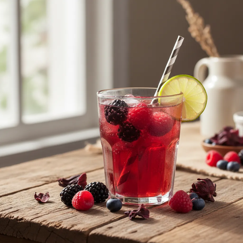 Berry Hibiscus Sparkling Refresher