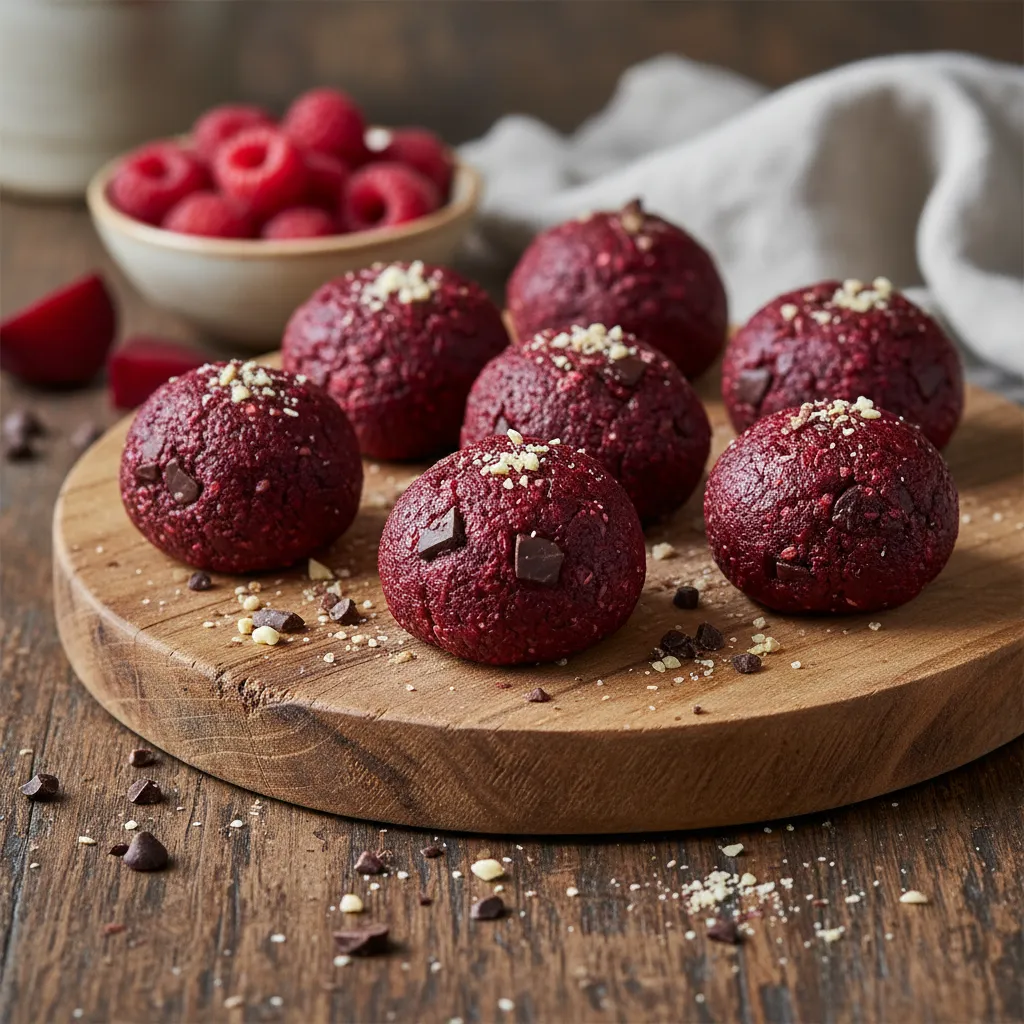 Blissful Beetroot Chocolate Chip Energy Bites