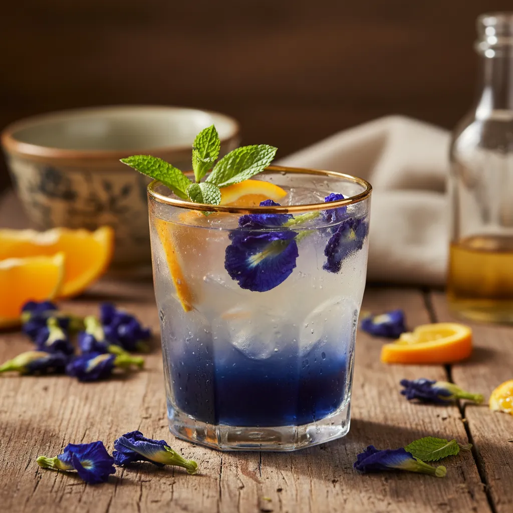 Butterfly Pea Blooming Citrus Elixir