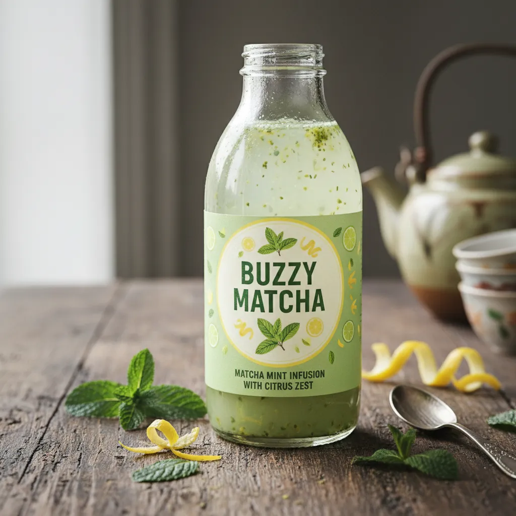 Buzzy Matcha Matcha Mint Infusion with Citrus Zest