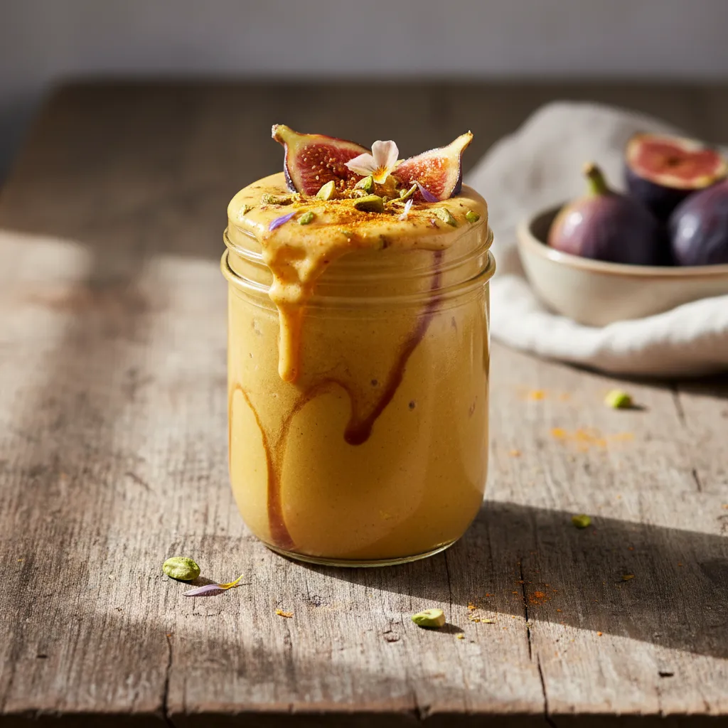Caramelized Fig and Turmeric Golden Milk Smoothie