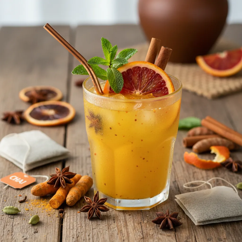 Chai-Spiced Turmeric Citrus Cooler