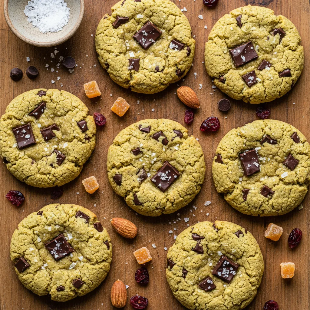 Choco-Chickpea Flour Protein Cookies with Sea Salt