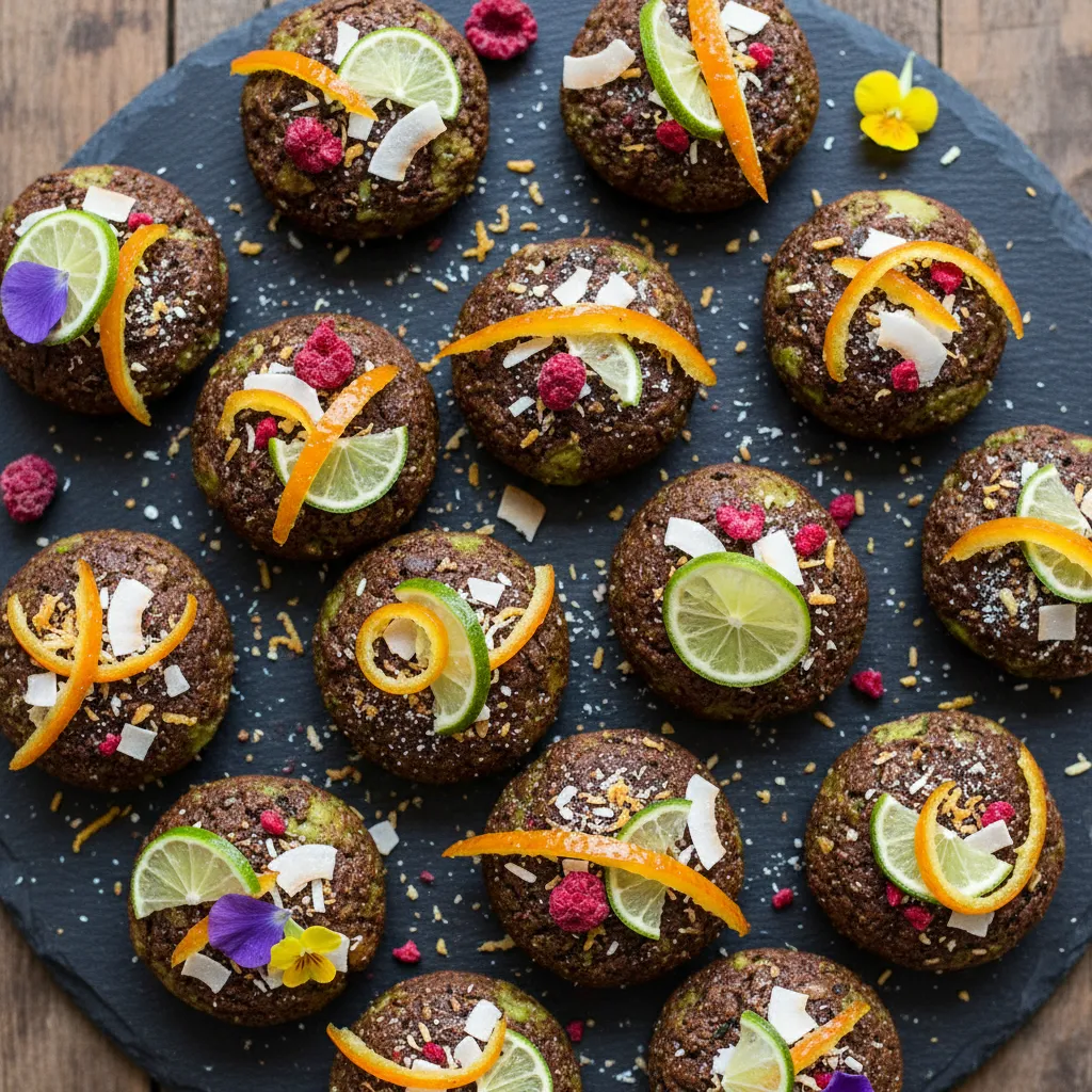 Chocolate Avocado Citrus Bliss Bites