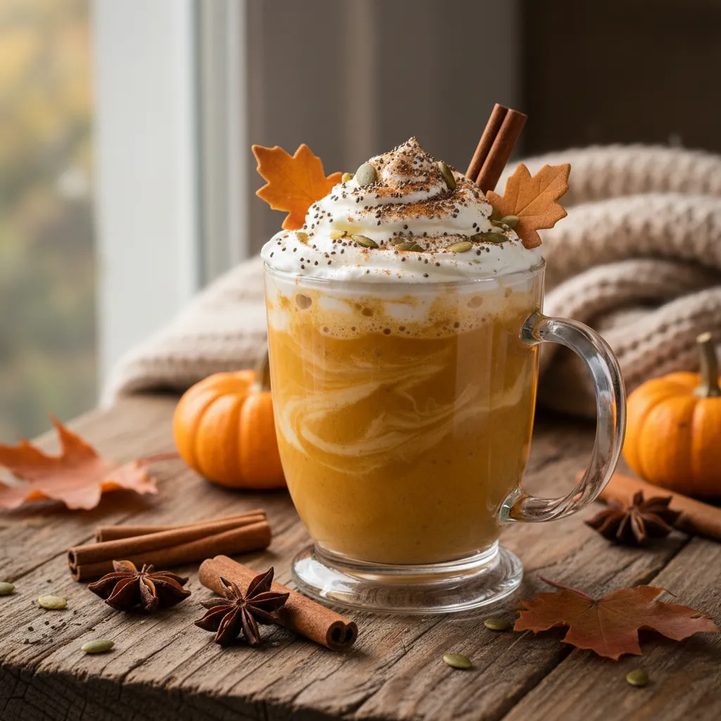 Cinnamon-Infused Chia Pumpkin Latte Delight
