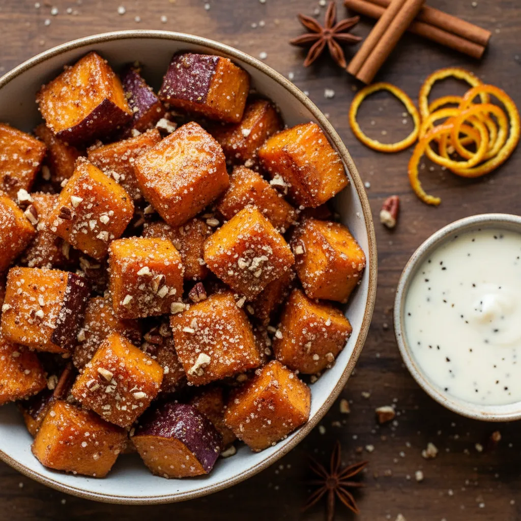 Cinnamon-Infused Sweet Potato Crunch Bites