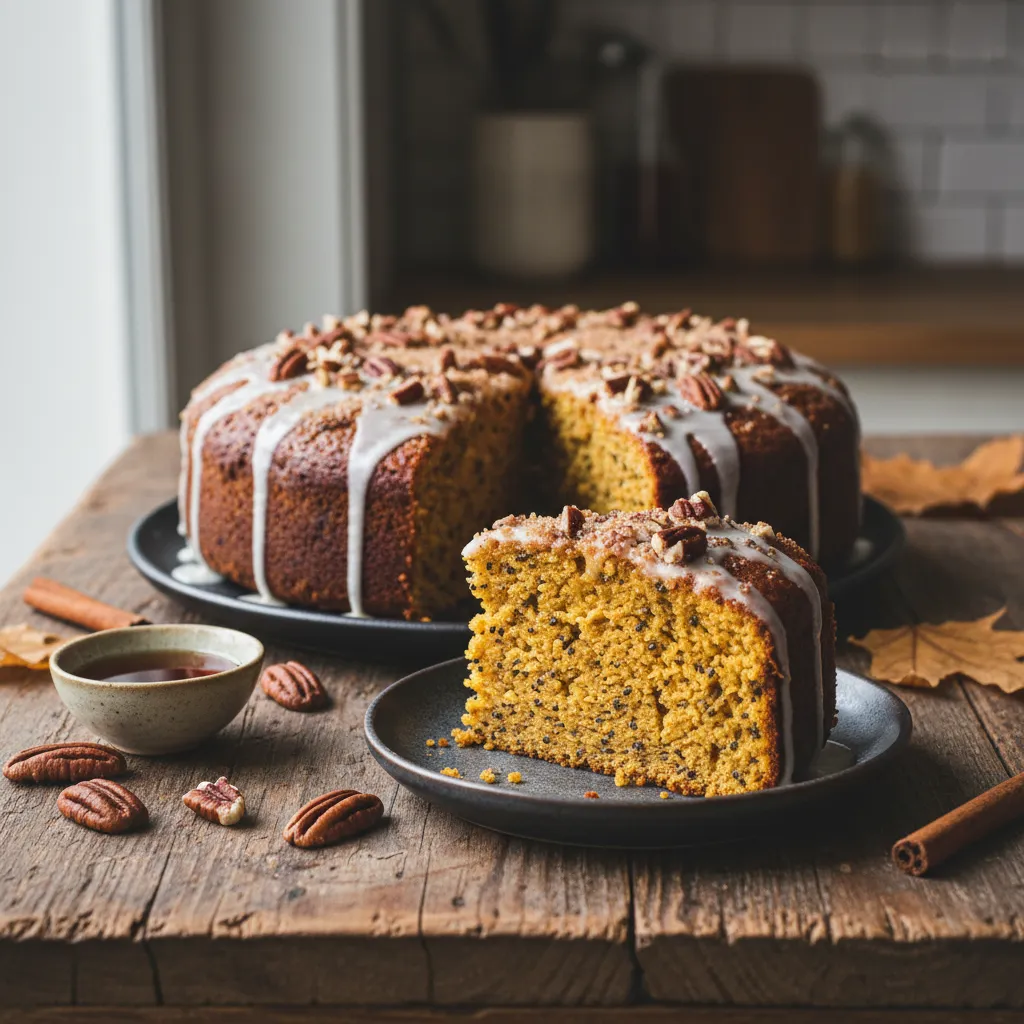 Cinnamon-Maple Pumpkin Chia Energy Cake