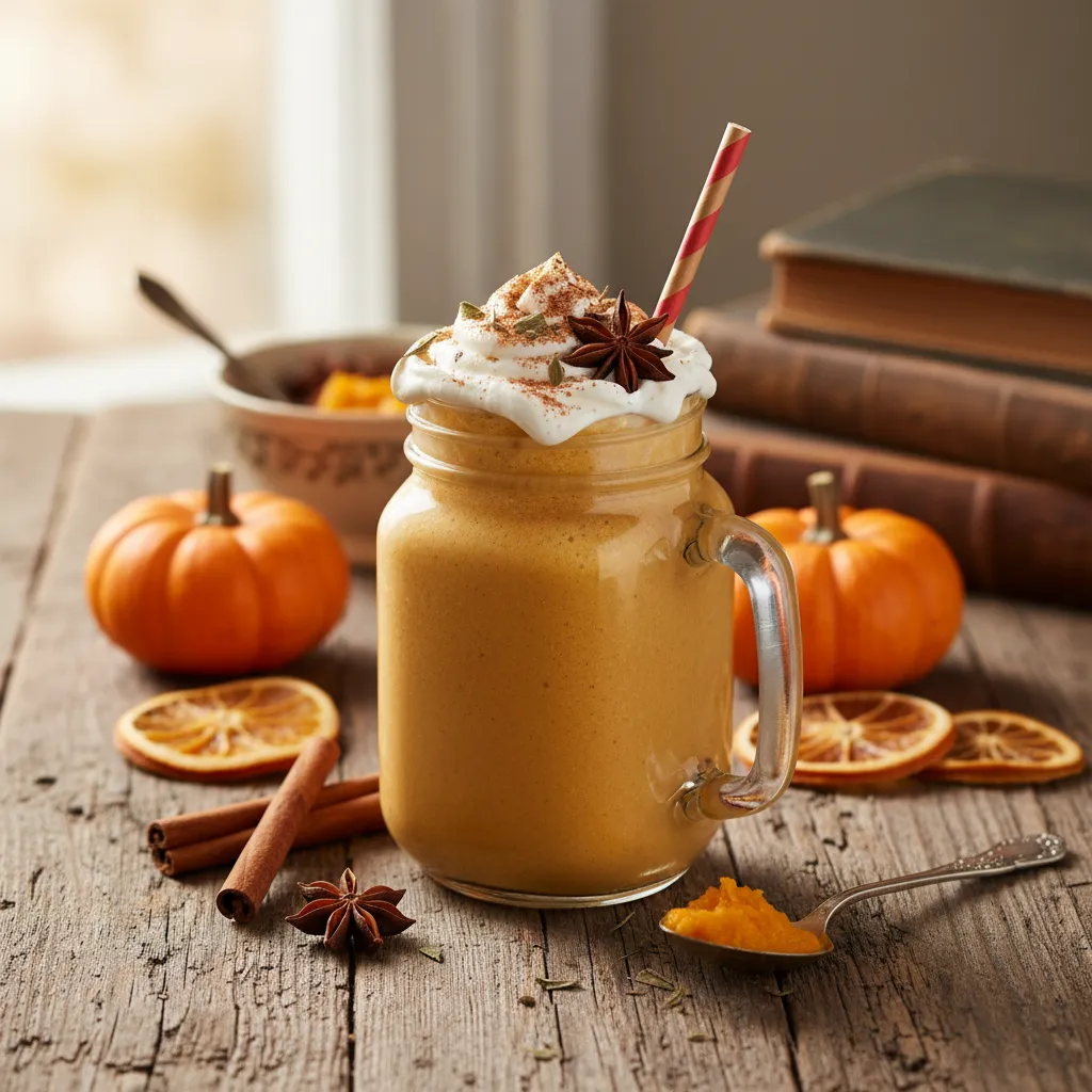 Cinnamon-Spiced Chai Pumpkin Smoothie