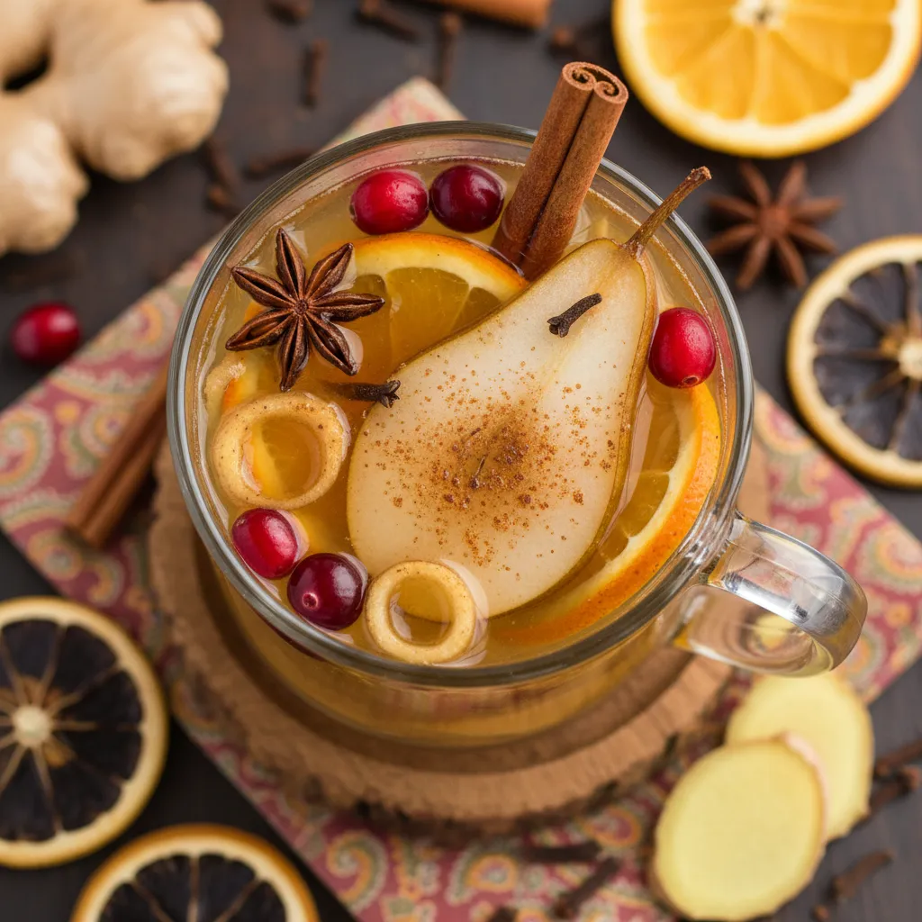 Cinnamon-Spiced Ginger Pear Elixir