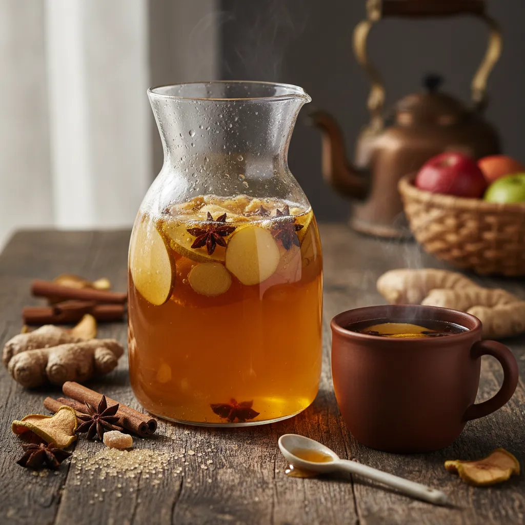 Cinnamon-Spiced Ginger Pear Elixir