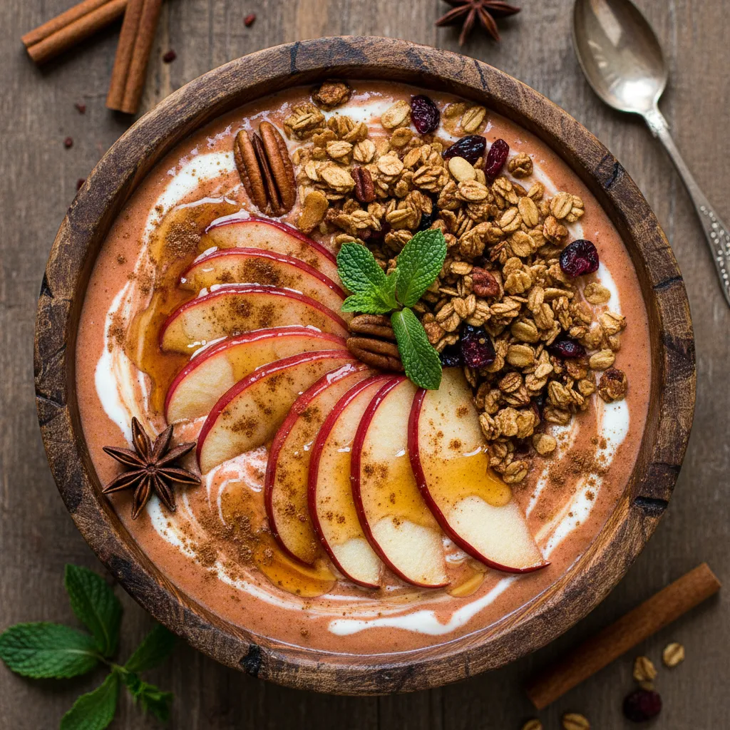 Cinnamon-Spiced Maple Apple Smoothie Bowl