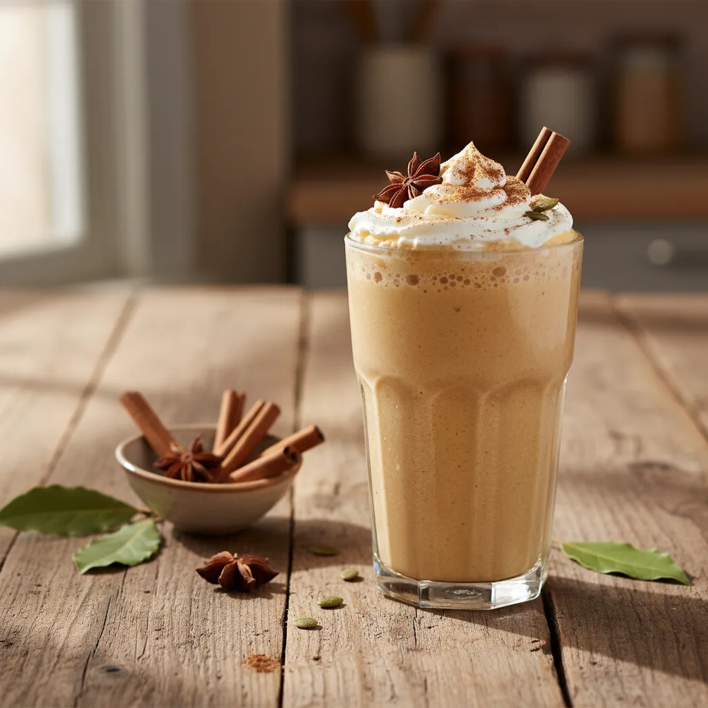 Cinnamon-Spiced Pumpkin Chai Protein Smoothie