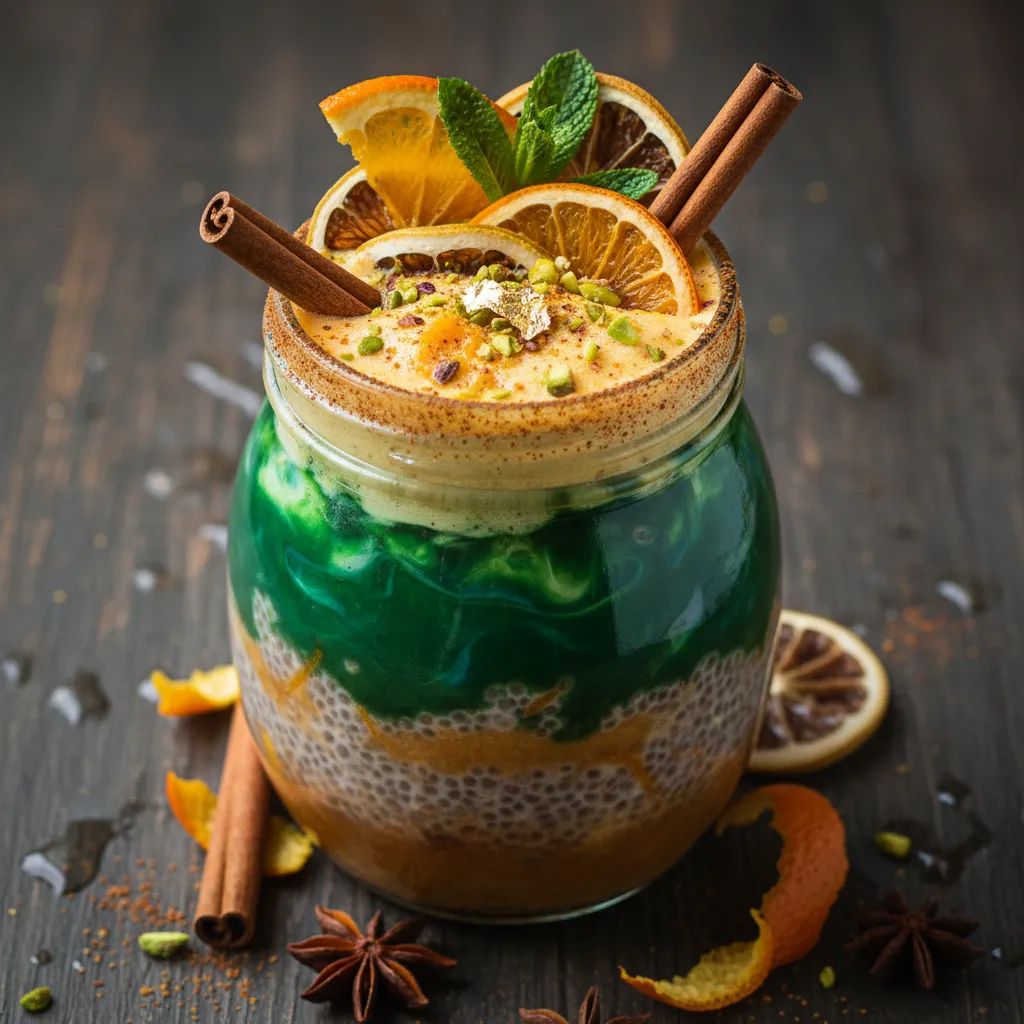 Cinnamon Citrus Chia Infusion with Spirulina Bliss
