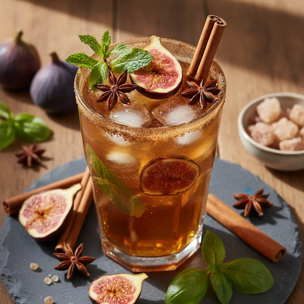 Cinnamon Fig Infused Herbal Iced Tea