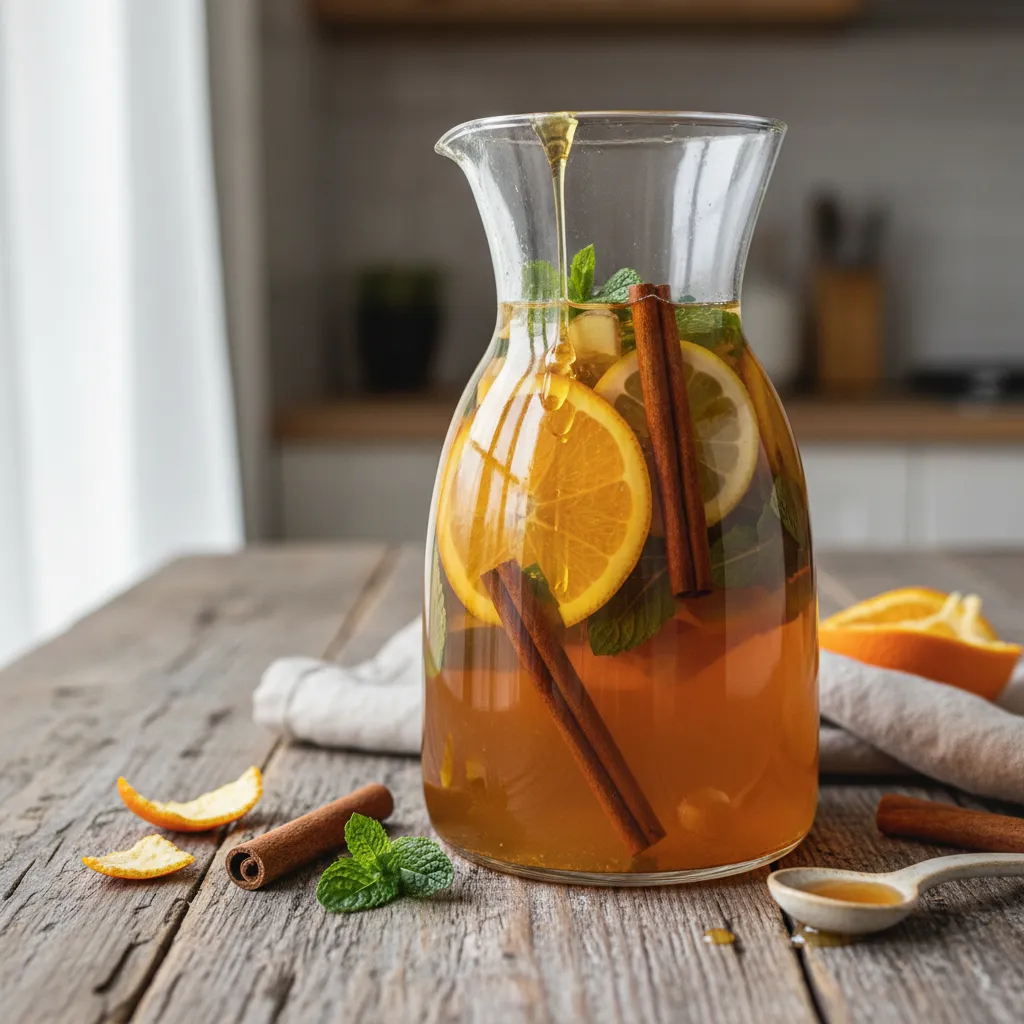 Cinnamon Maple Citrus Infusion with Ginger and Mint