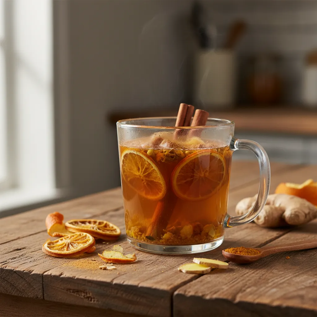 Cinnamon Orange Ginger Turmeric Infusion