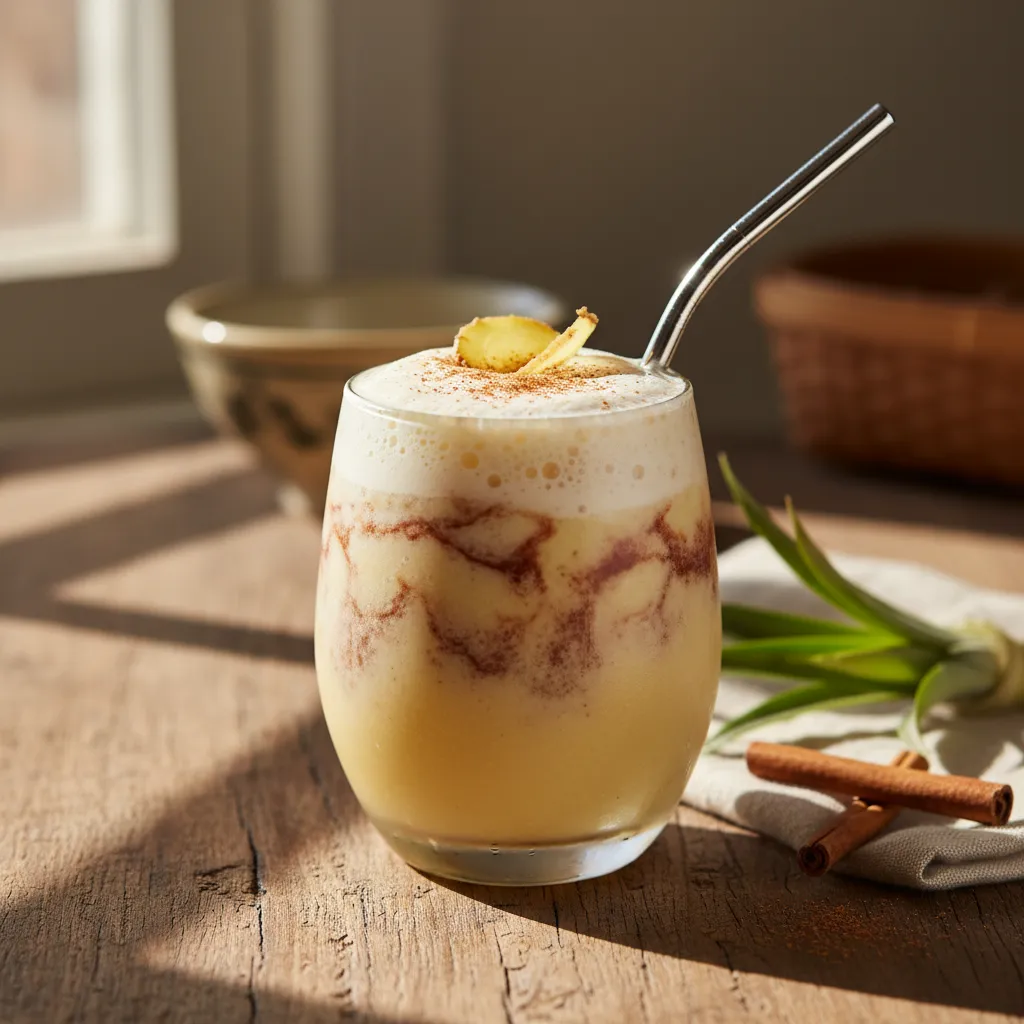 Cinnamon Pineapple Ginger Fizz Smoothie