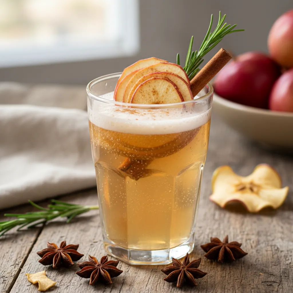 Cinnamon Rosemary Apple Sparkler