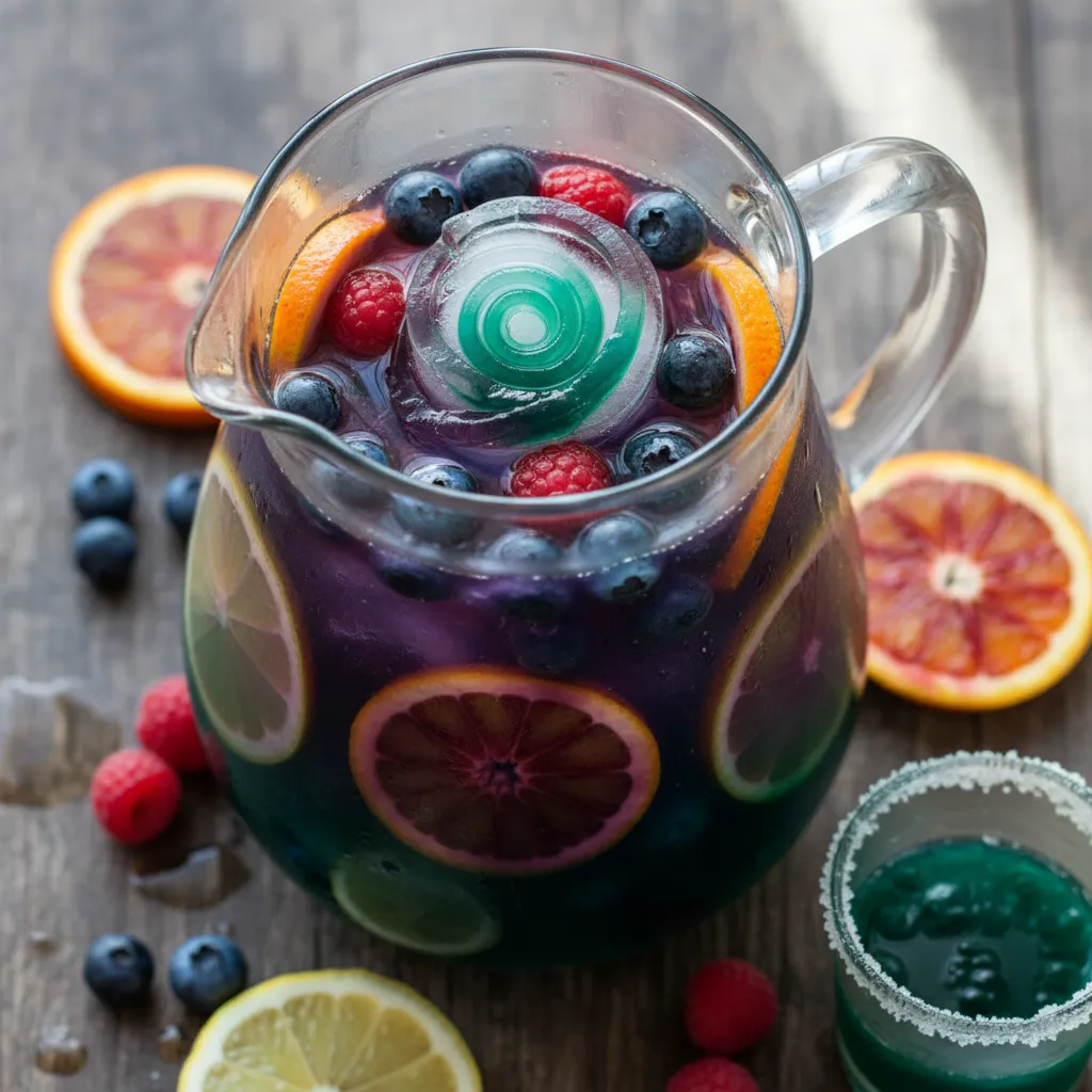 Citrus Berry Infusion with Spirulina Twist