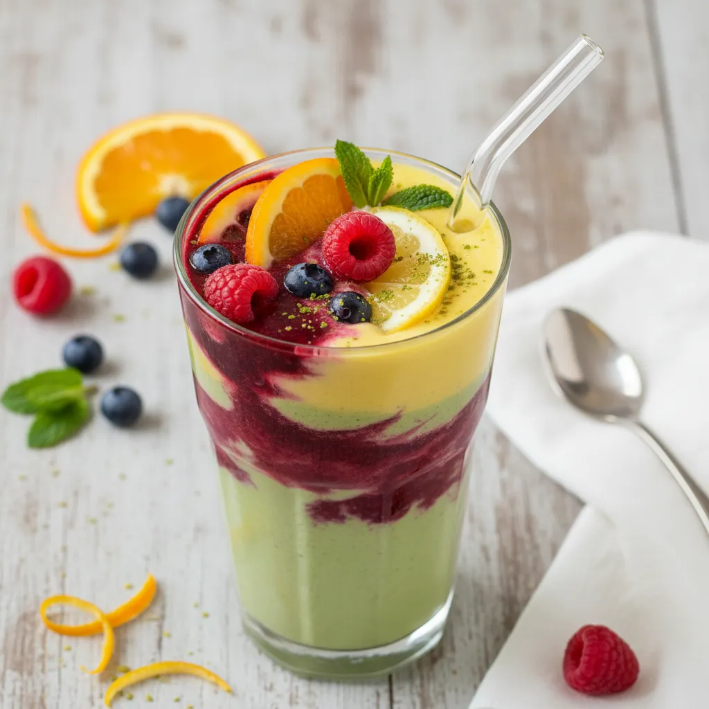 Citrus Berry Matcha Infusion Smoothie