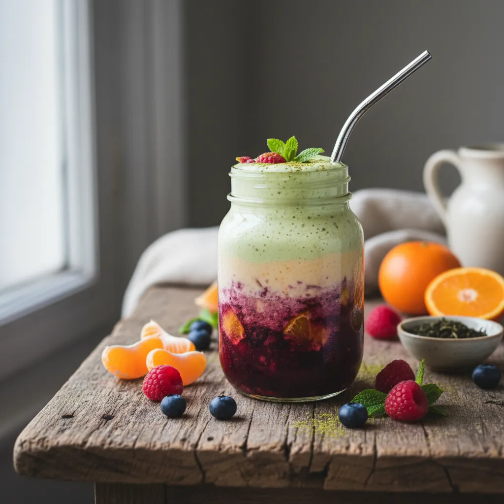 Citrus Berry Matcha Infusion Smoothie