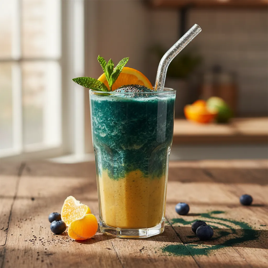 Citrus Bliss Spirulina Infusion Smoothie