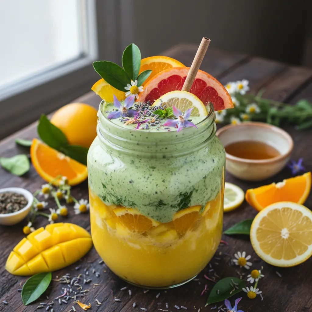 Citrus Blossoming Herbal Infusion Smoothie