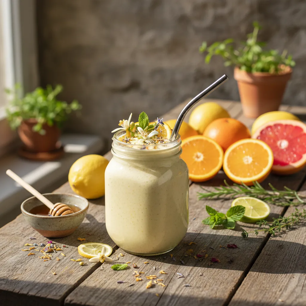 Citrus Blossoming Herbal Infusion Smoothie