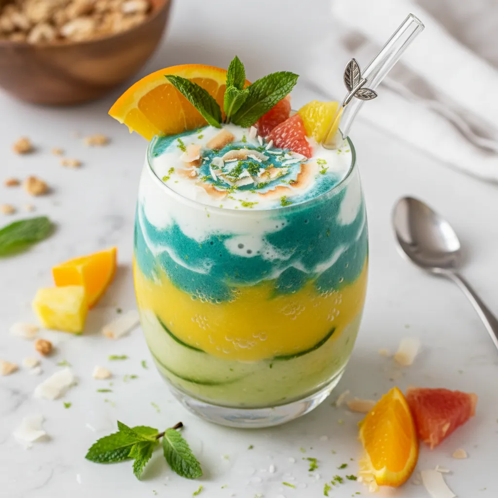 Citrus Breeze Spirulina Smoothie