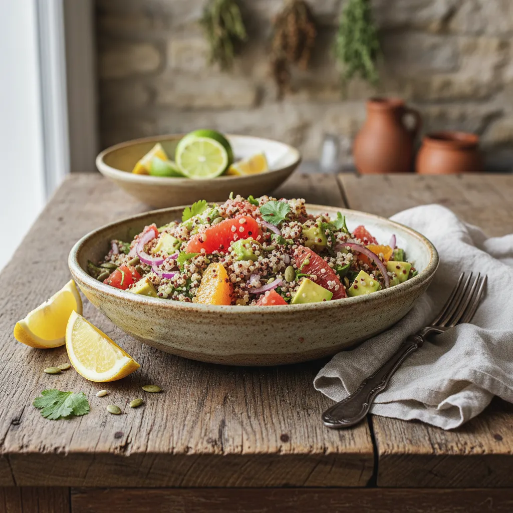 Citrus Infused Quinoa Salad with Avocado