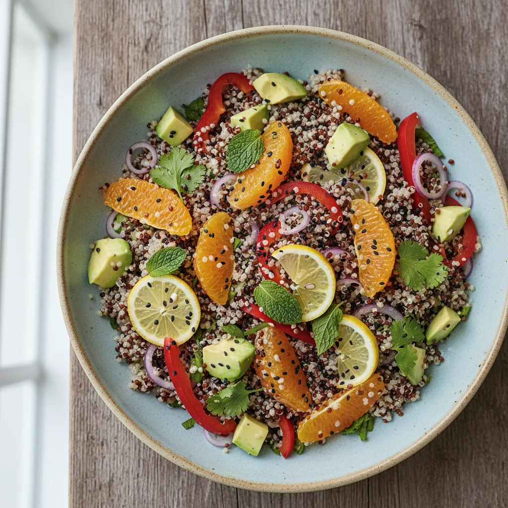 Citrus Infused Quinoa Salad with Avocado