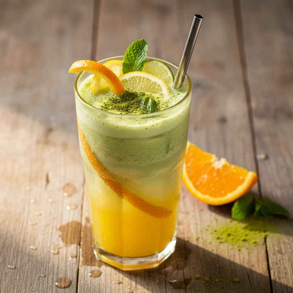 Citrus Sunshine Matcha Sparkler