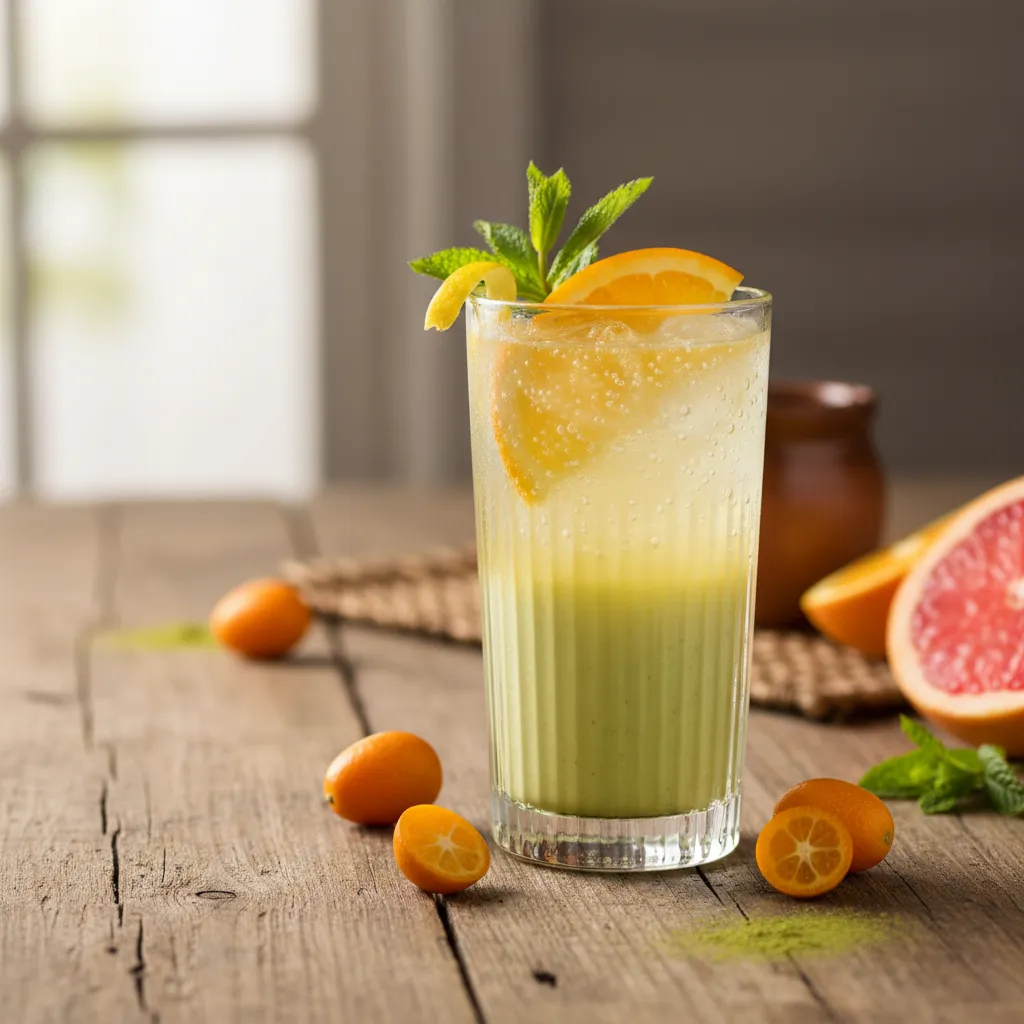 Citrus Sunshine Matcha Sparkler