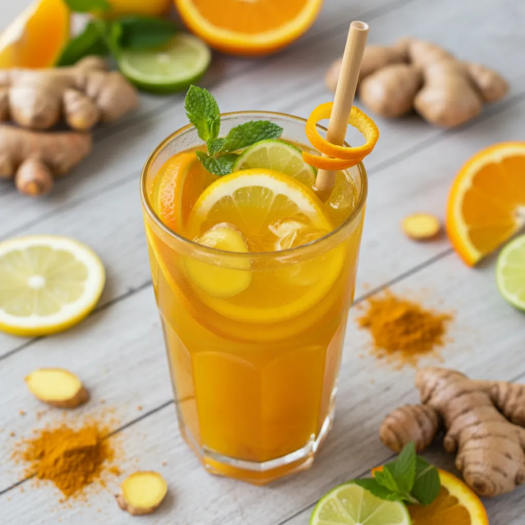 Citrus Twist Turmeric Ginger Refresher