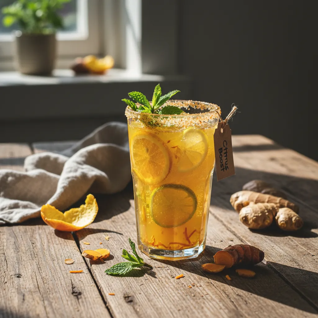 Citrus Twist Turmeric Ginger Refresher