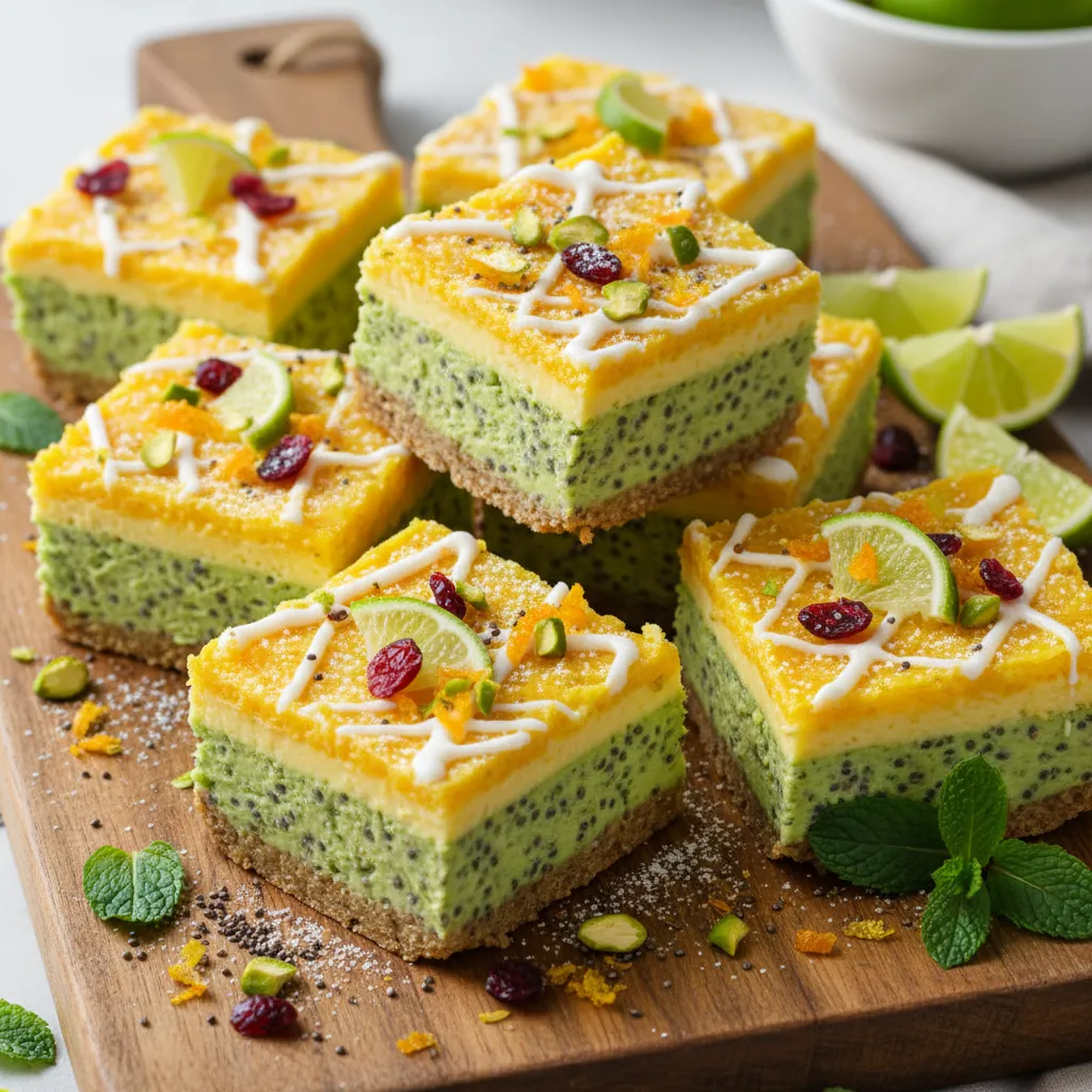 Citrus Zing Avocado Chia Bliss Bars