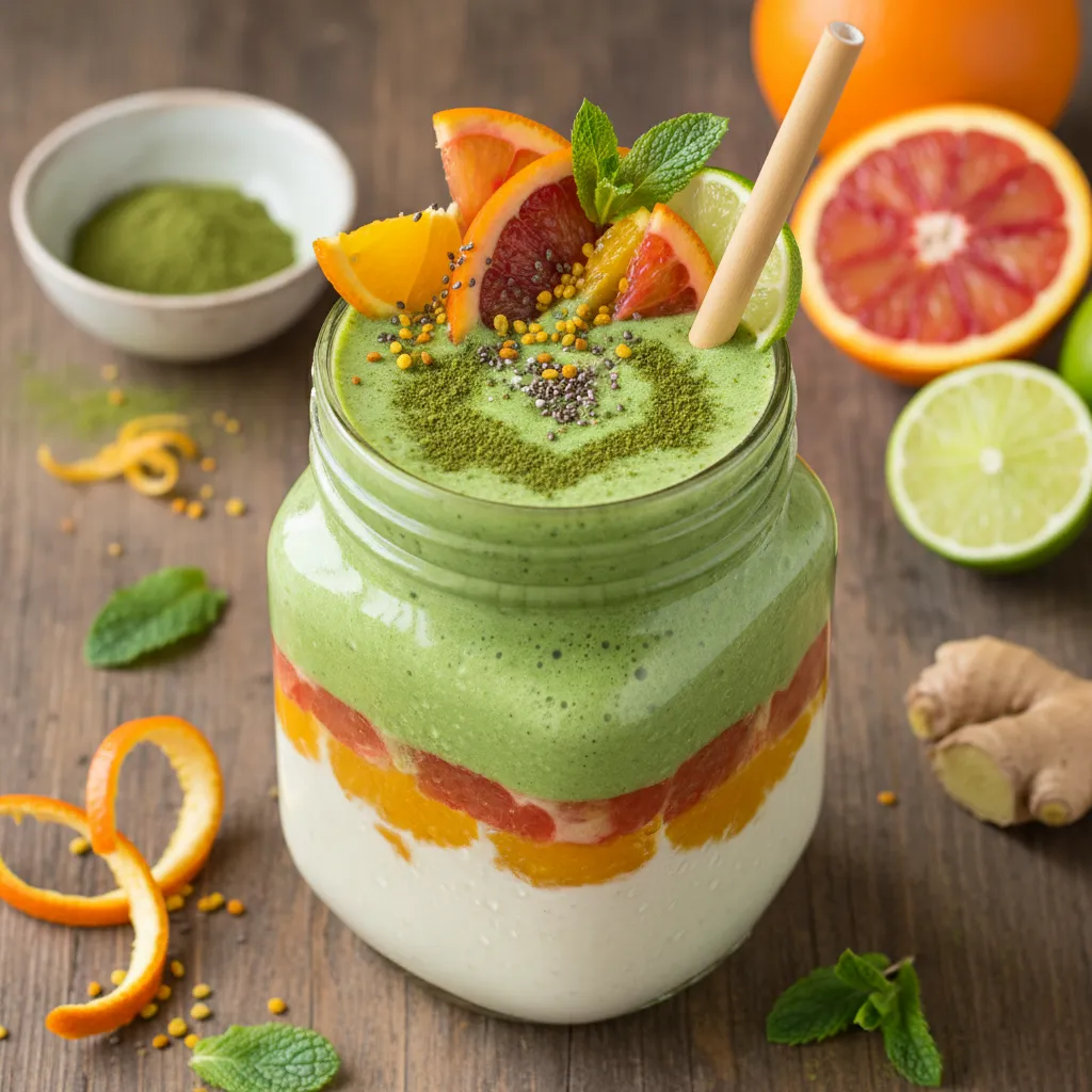 Citrus and Matcha Energizing Smoothie
