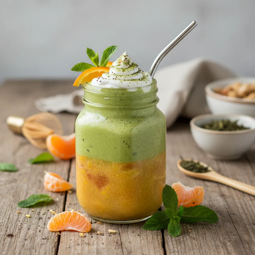 Citrus and Matcha Energizing Smoothie