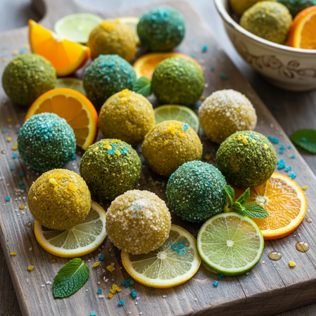 Citrusy Spirulina Power Bites