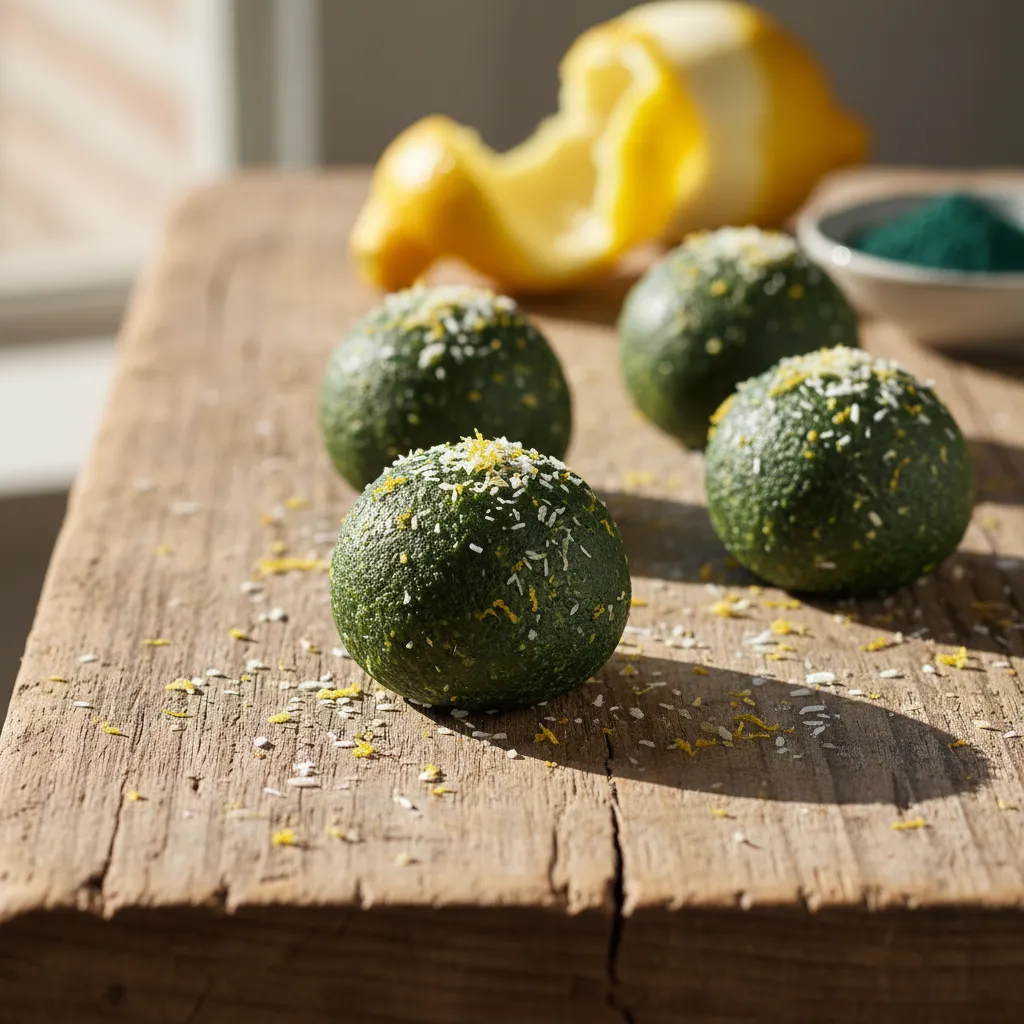 Citrusy Spirulina Power Bites
