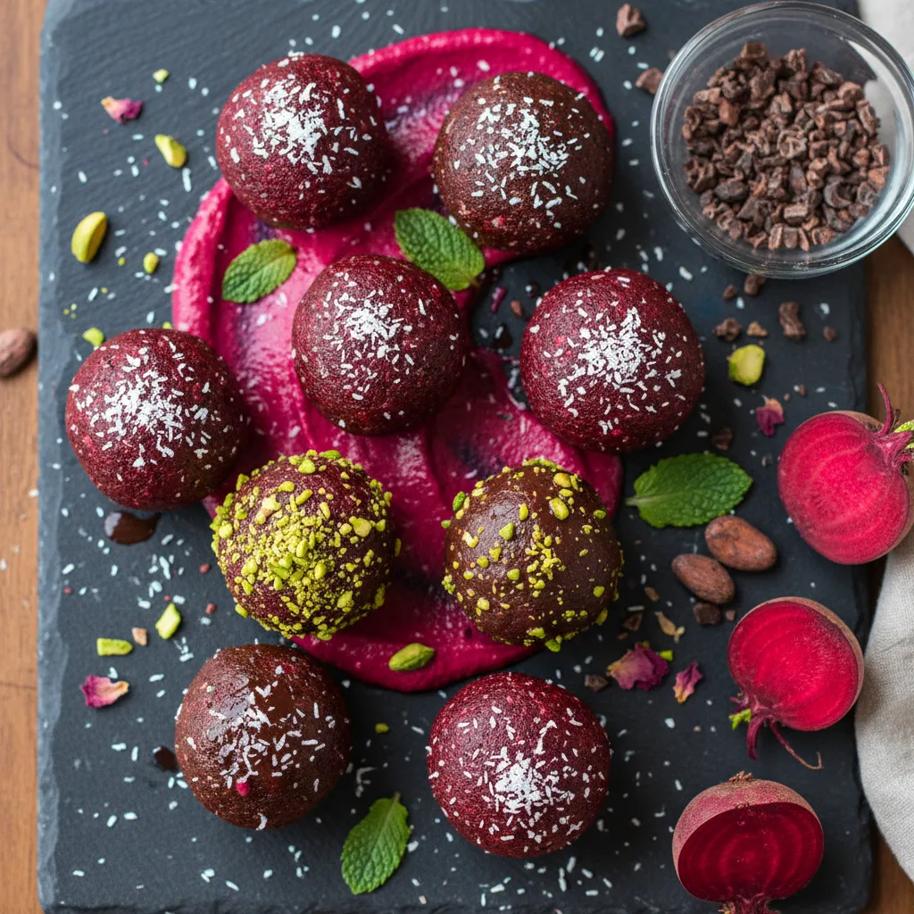 Cocoa-Infused Beetroot Bliss Bites