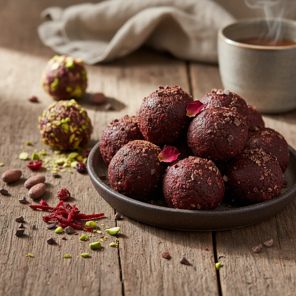 Cocoa-Infused Beetroot Bliss Bites