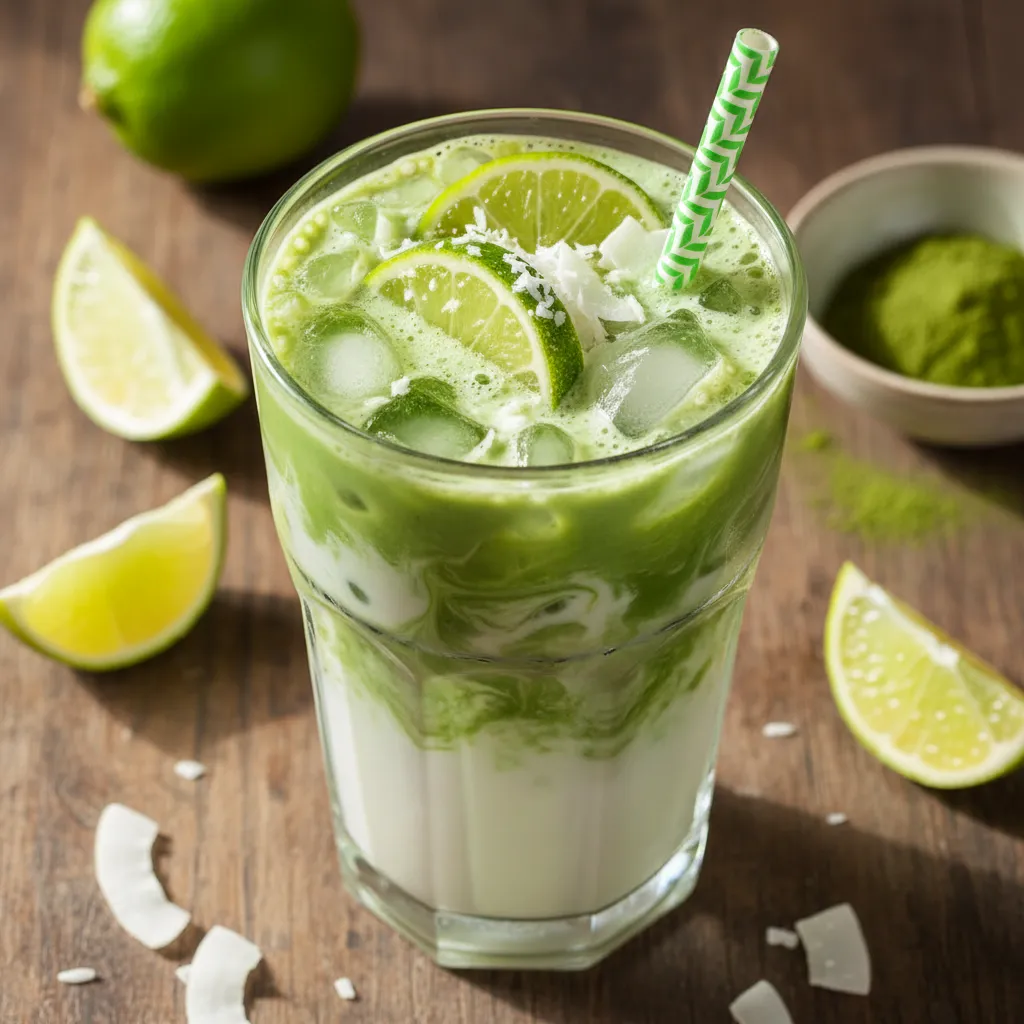 Coconut Lime Matcha Refresher